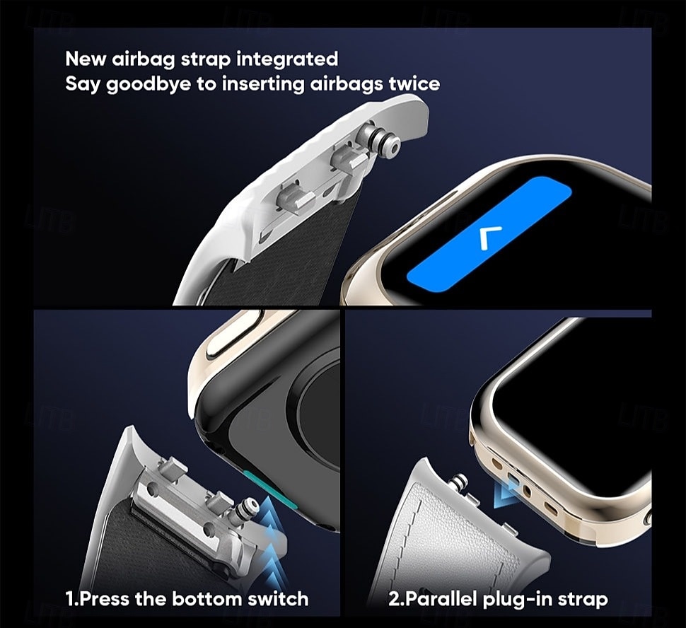 iMosi MT115 Orologio intelligente 1.96 pollice Orologio da Corsa Fitness Smartwatch Bluetooth Contapassi Promemoria chiamata Localizzatore di attività Compatibile con Android iOS Da donna Chiamate in del 2026 a $165.99 –P11