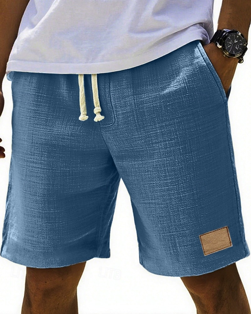 Per uomo Shorts Pantaloncini Estivi Shorts da Spiaggia Tasca Elastico in vita Coulisse Semplice Comodità Traspirante Corto Vacanza Ferie Spiaggia Hawaiano Boho Nero Bianco del 2026 a $24.99 –P6