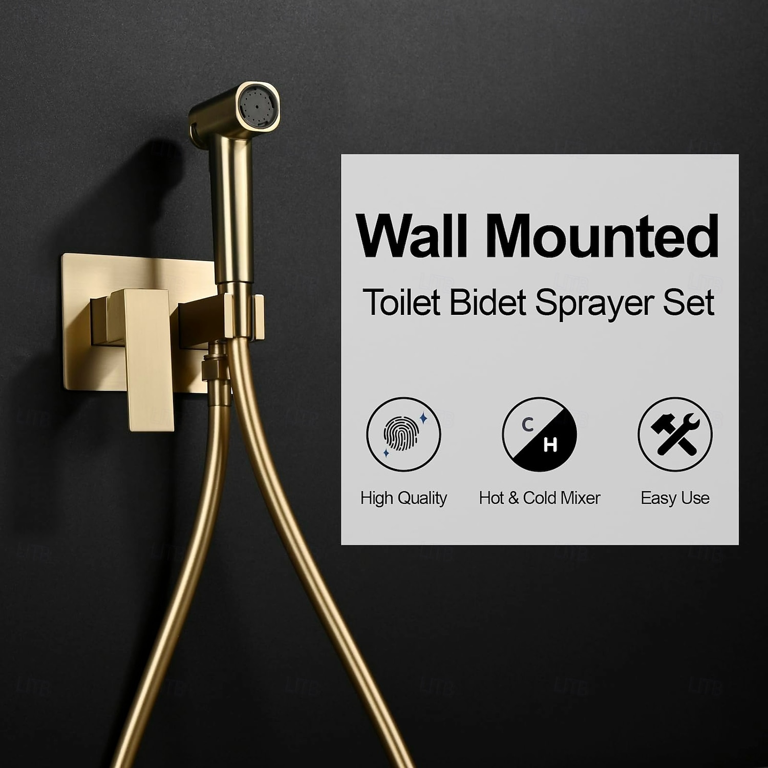 סט ריסוס בידה חם וקר מוסתר לאסלה, מרסס בידה ידני לאסלה, מרסס בידה ידני לשירותים, מים חמים 2026 - $261.24 –P5