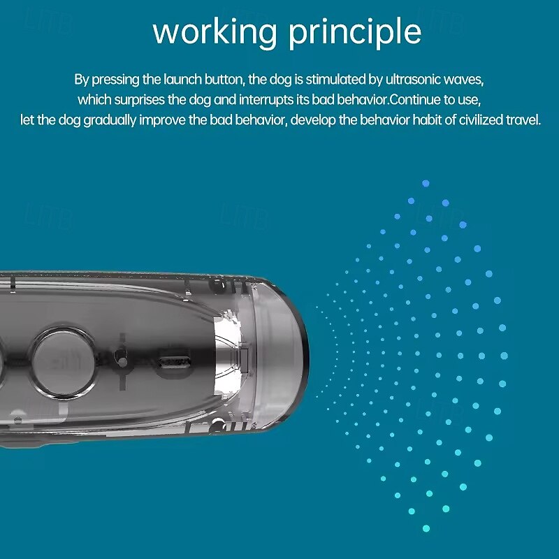 Dispositivo portátil de control de ladridos para perros con carga USB, disuasorio para el entrenamiento de mascotas. 2026 - $29.99 –P5