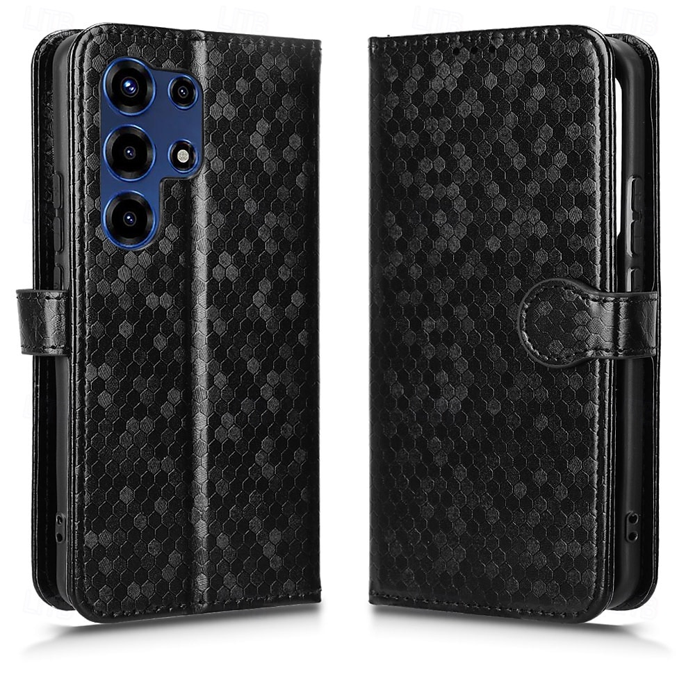 telefon Etui Til Samsung Galaxy S26 S26 Pluss S26 Ultra Lommebok-kortveske Magnetisk Helkroppsbeskyttende med nøkkelbånd Kontor / Bedrift Geometrisk mønster TPU 2026 - $16.99 –P8