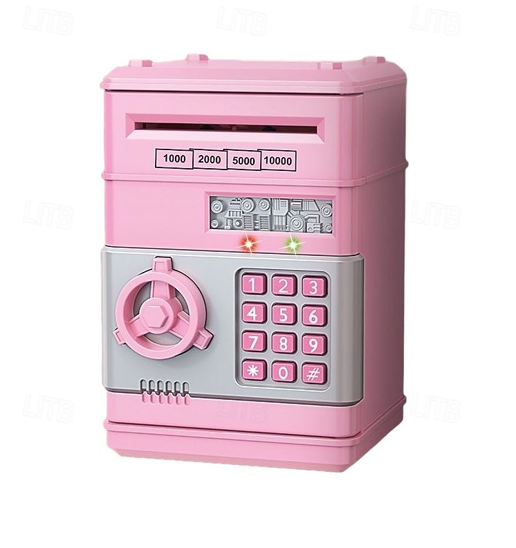 Elektronická mincovní banka s ochranou heslem, ABS materiál, bankomat, digitální mince a vklad hotovosti, hudební hračka, dárek pro děti pro rané učení a vzdělávání 2026 - $20.99 –P18
