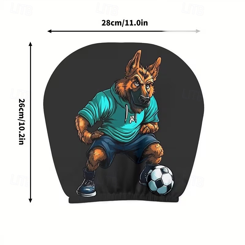 2 db rajzfilmfigura, focimeccs mintás fejtámla huzat autóba, belső dekoráció, rugalmas kialakítás, univerzális illeszkedés, alkalmas napi ingázásra és családi kirándulásokra, tökéletes szórakoztató 2026 - $8.99 –P34