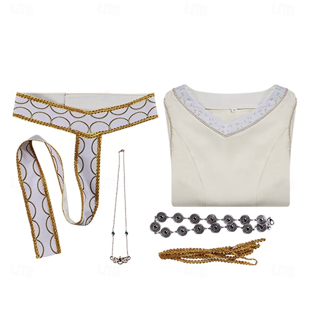 Set Vintage Middeleeuws Renaissance Jurken met accessoires Lange Mouwen Prinses Fee Kostuum Dames Fantasie Halloween Carnaval Renaissance beurs LARP Volwassenen Kleding 2026 - $95.99 –P5