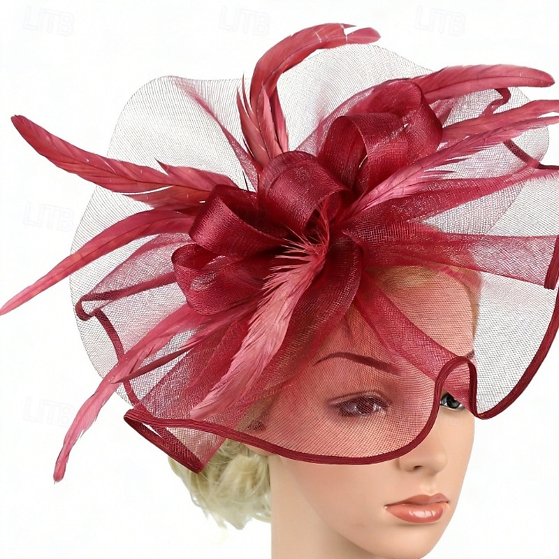 Γοητευτικά Φτερά Δίχτυ Γάμου Γενέθλια Κομψό Βίντατζ χαριτωμένο στυλ Με Φτερό Τούλι Ακουστικό Καπέλα 2026 - $17.49 –P4