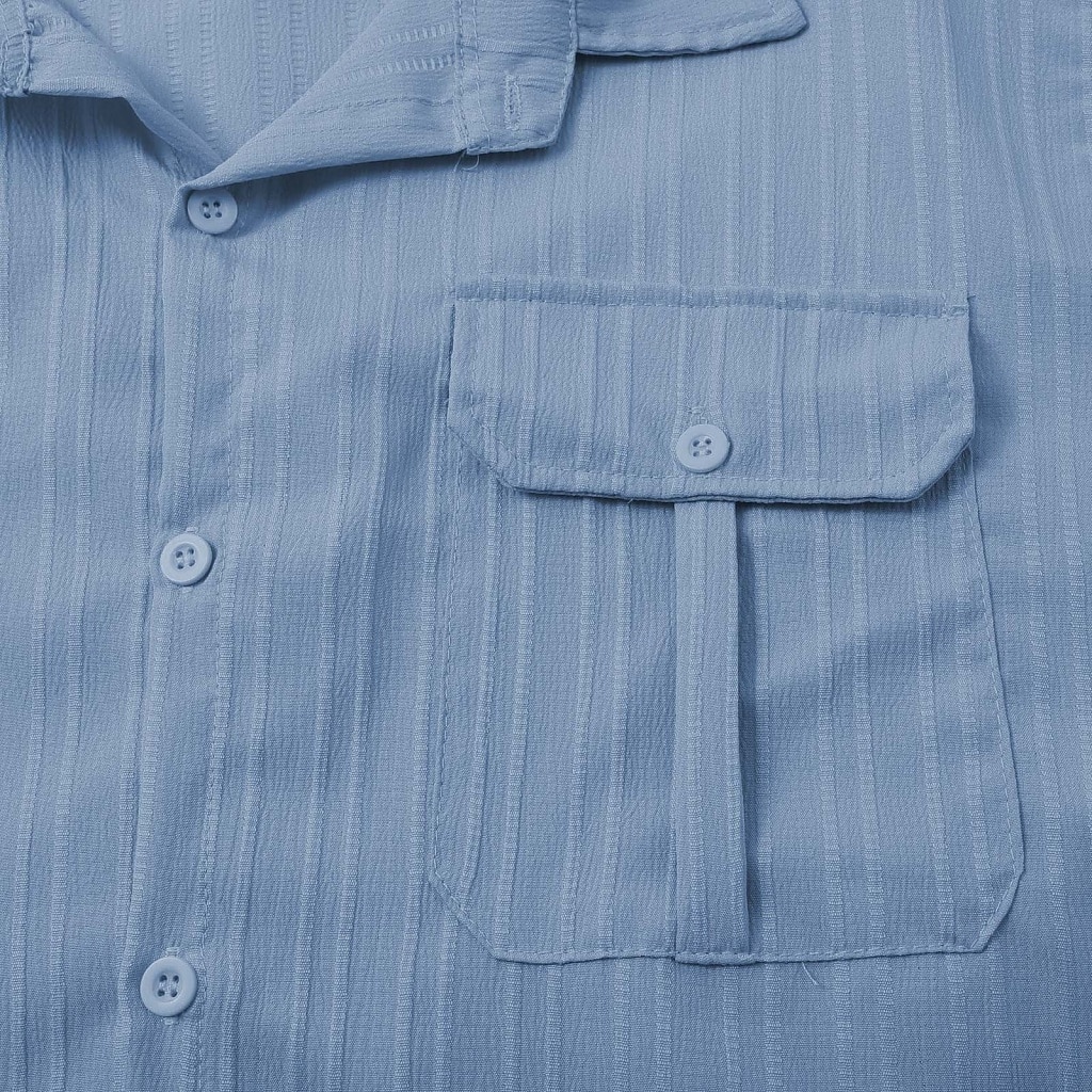 2026年 男性用 スタイル ２個 シャツセット そして ショーツ ビーチショーツ 設定 平織り カジュアル 日常 アウトドア 折襟 半袖 夏 ファッション カジュアル 快適 衣類  コレクション – $39.99 –P16