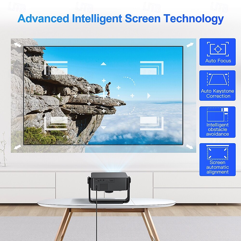Native 1080P 5G Smart Projector, 8K Supported Android 13.0 Movie Projector for Soccer Watch Party, HDR 10+ Home Theater for Football Tournament, Stadium Experience for Championship Game Night 2026 - $181.99 –P4