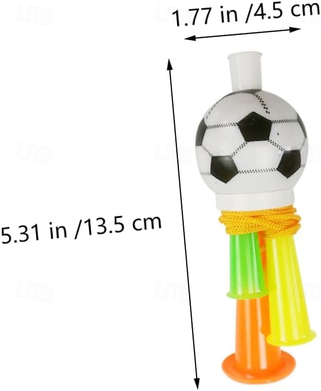 10 kpl jalkapallotorvia, 13,5 cm:n minikokoiset muoviset ilmatorvet, korkeaääniset äänenlähteet, ihanteelliset jalkapallofaneille, lapsille, urheilutapahtumiin ja jalkapallokarnevaaleille 2026 - $11.99 –P8