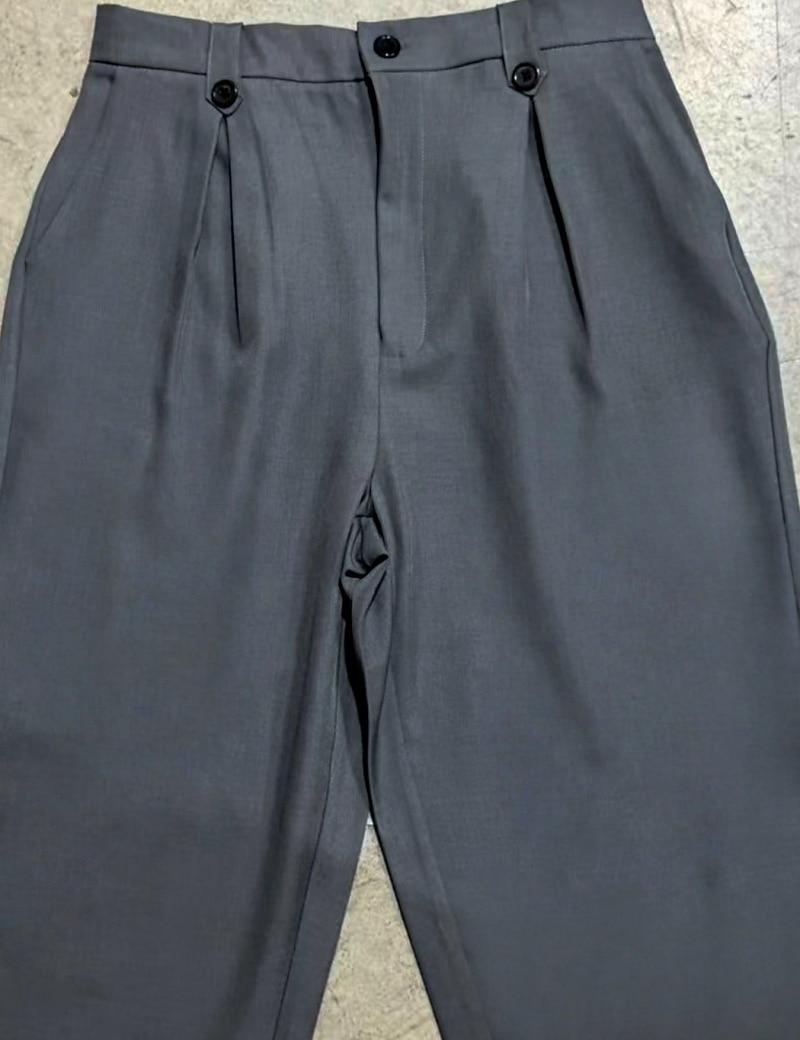 Men's Trousers Dress Pants Pocket Buttons Plain Comfort Breathable Full Length Outdoor Streetwear Business Vacation Fashion Black Navy Blue Inelastic 2026 - $31.99 –P5