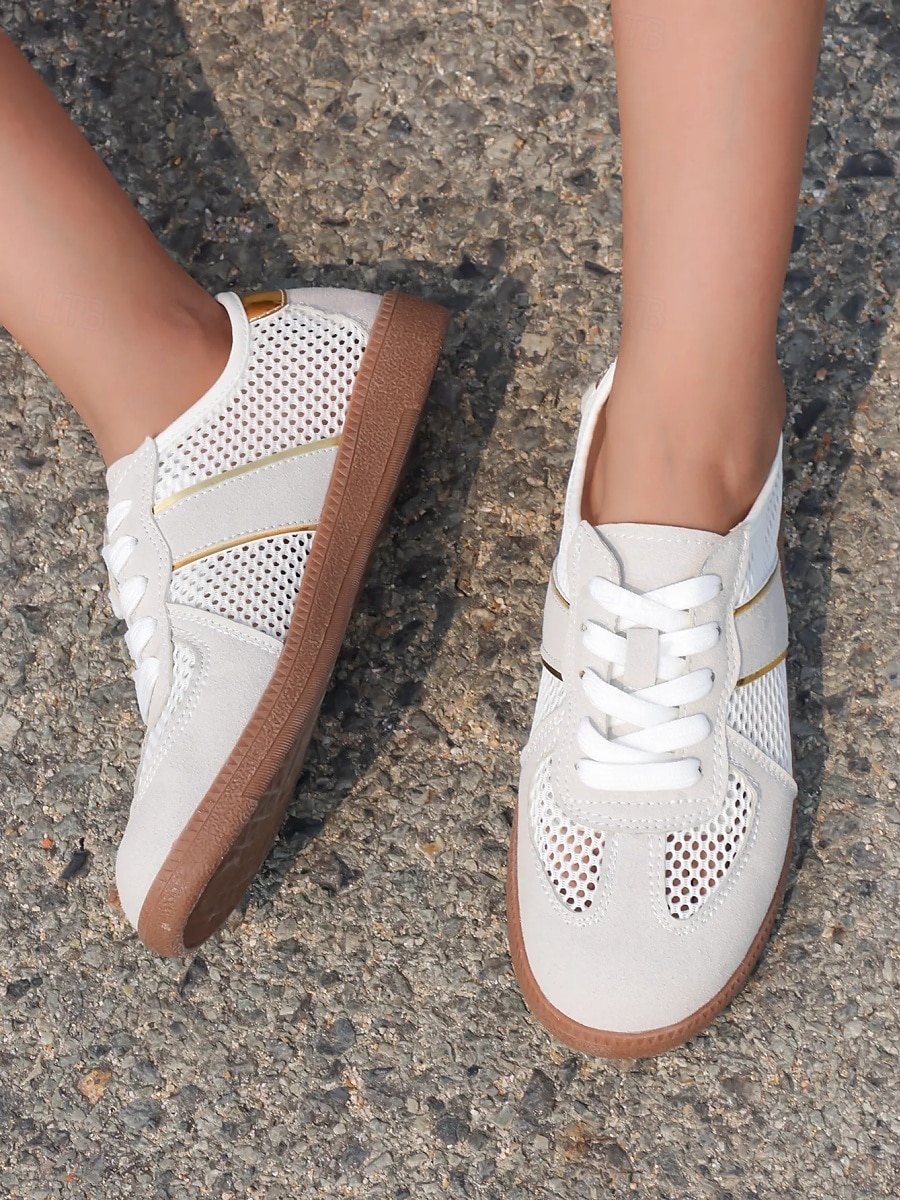 Women's Breathable Mesh Casual Sneakers – Lightweight Lace-Up Walking Shoes, Comfortable Summer Sport Style Trainers for Women, Ideal for Travel, Beach Walks, Daily Wear and Outdoor Activities 2026 - $34.99 –P3
