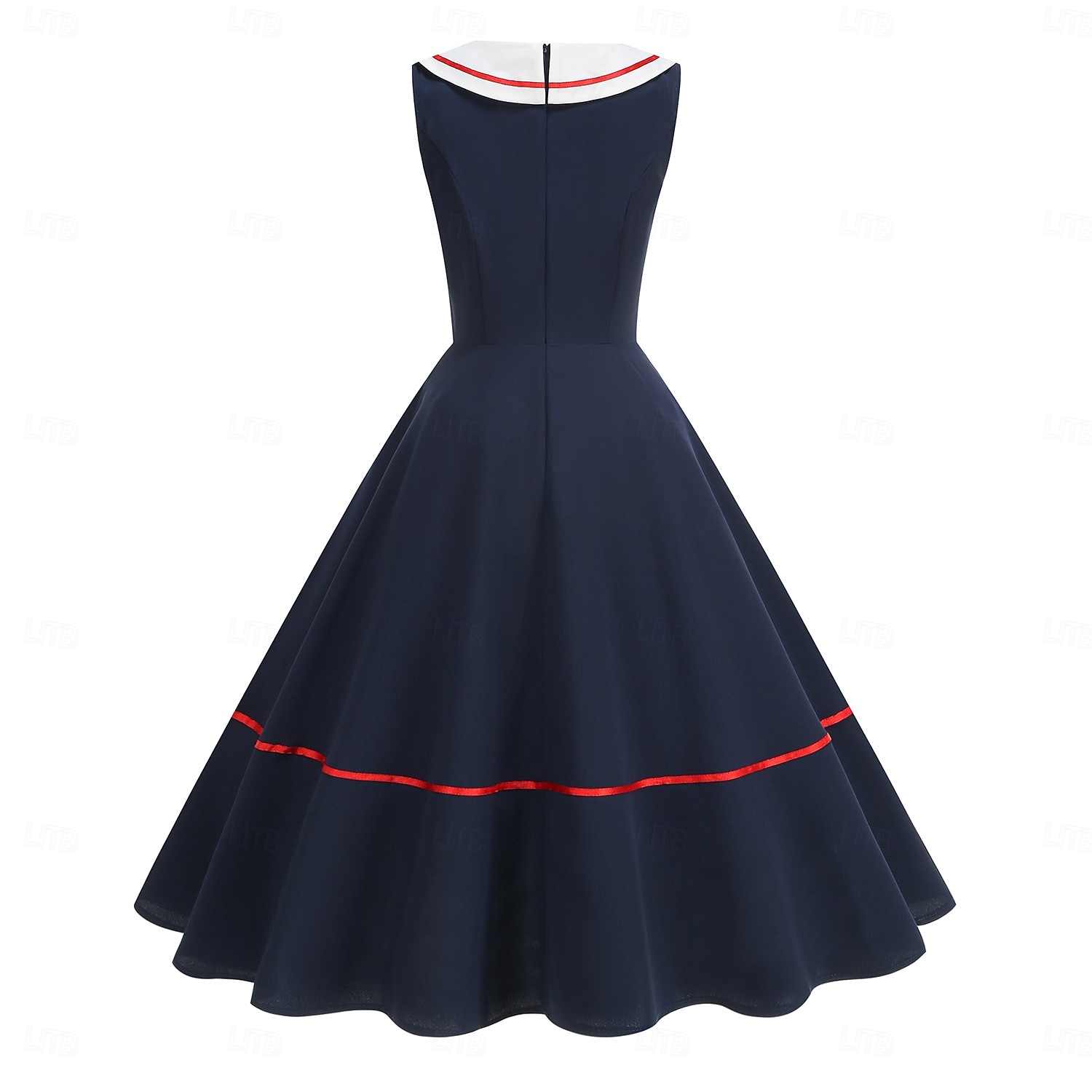 rockabilly homecoming dress H&R LONDON POLKA DOT SWING 50'S PINUP PUNK ROCKABILLY Black VINTAGE PROM DRESS