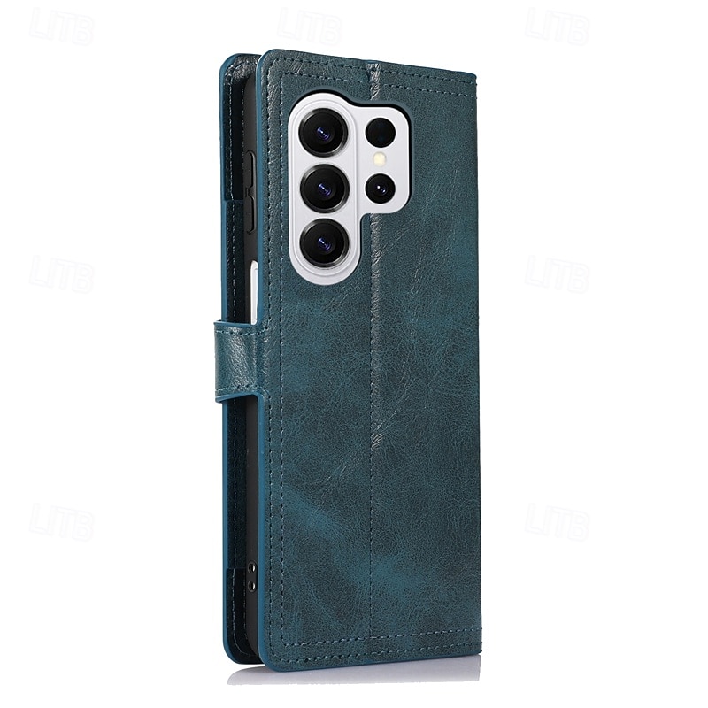 telefono Custodia Per Samsung Galaxy S26 S26 Plus S26 Ultra Custodia Portafoglio Cerniera Protezione Completa Cavalletto Retrò Pelle PU del 2026 a $20.99 –P33