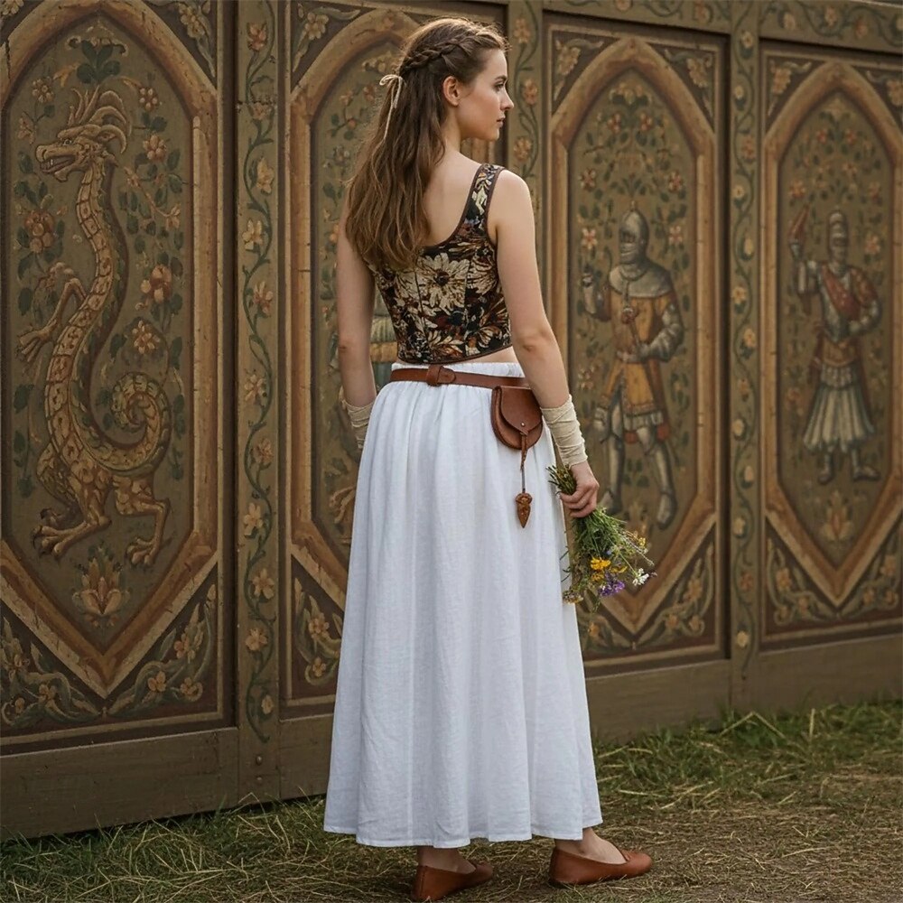 Kostymer i middelalderstil Renessanse Cottagecore Korsett Bodice Viking Bonde Blondér Blomstret Jacquardvevnad Kostyme Dame Keltisk fantasi Halloween Karneval Ytelse LARP Ren Faire Voksne Korsett 2026 - $29.99 –P8