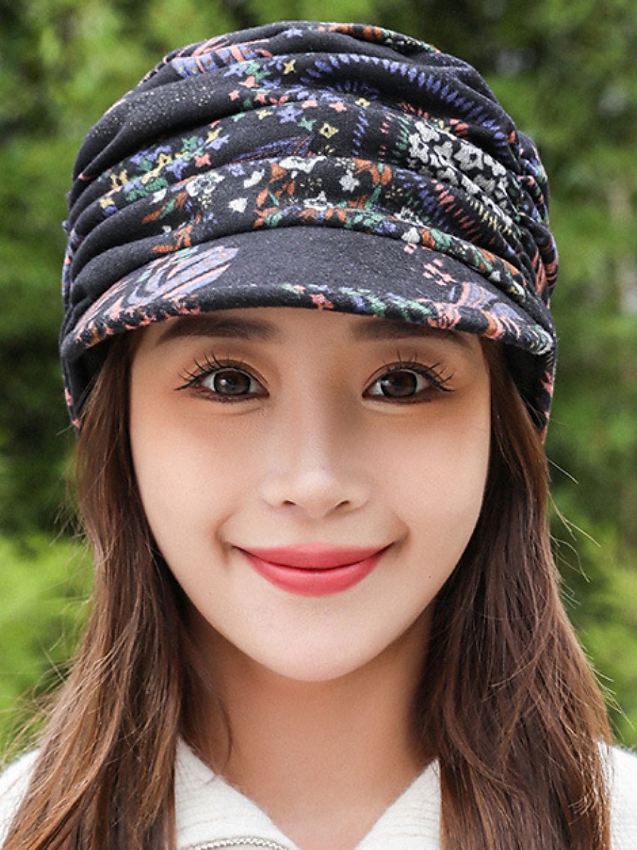 Per donna Cappello Cappelli Invernali Antivento Caldo Quotidiano All'aperto Streetwear Stampato Floreale del 2026 a $2.49 –P3