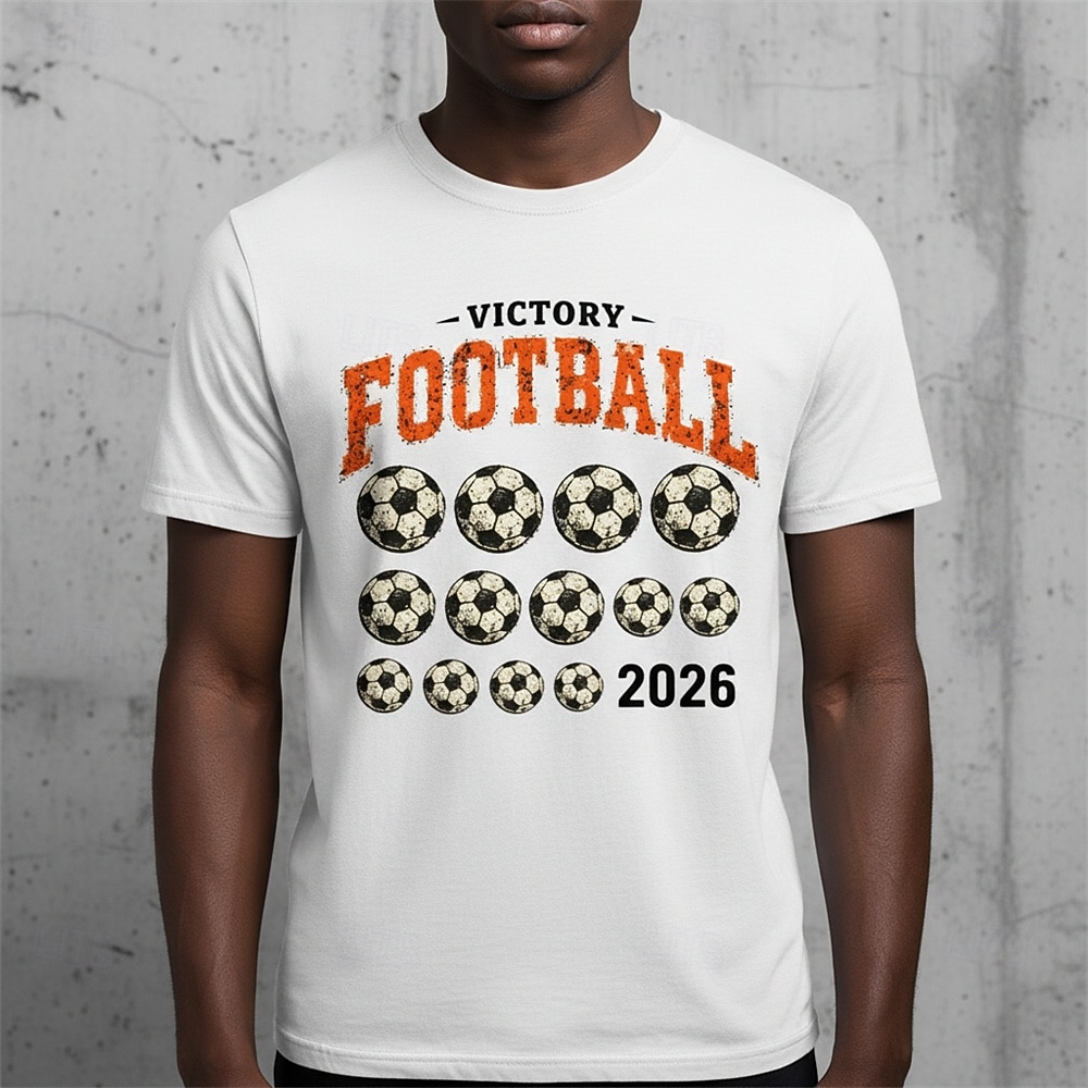 Partida Mundial de Futebol 2026 Roupa Japonesa/Curta Graphic Tee Vintage Futebol Americano Camiseta para Unisexo Adulto Impressão 3D  para Baile de Máscaras Diário Festa de 2026 por $18.99 –P1
