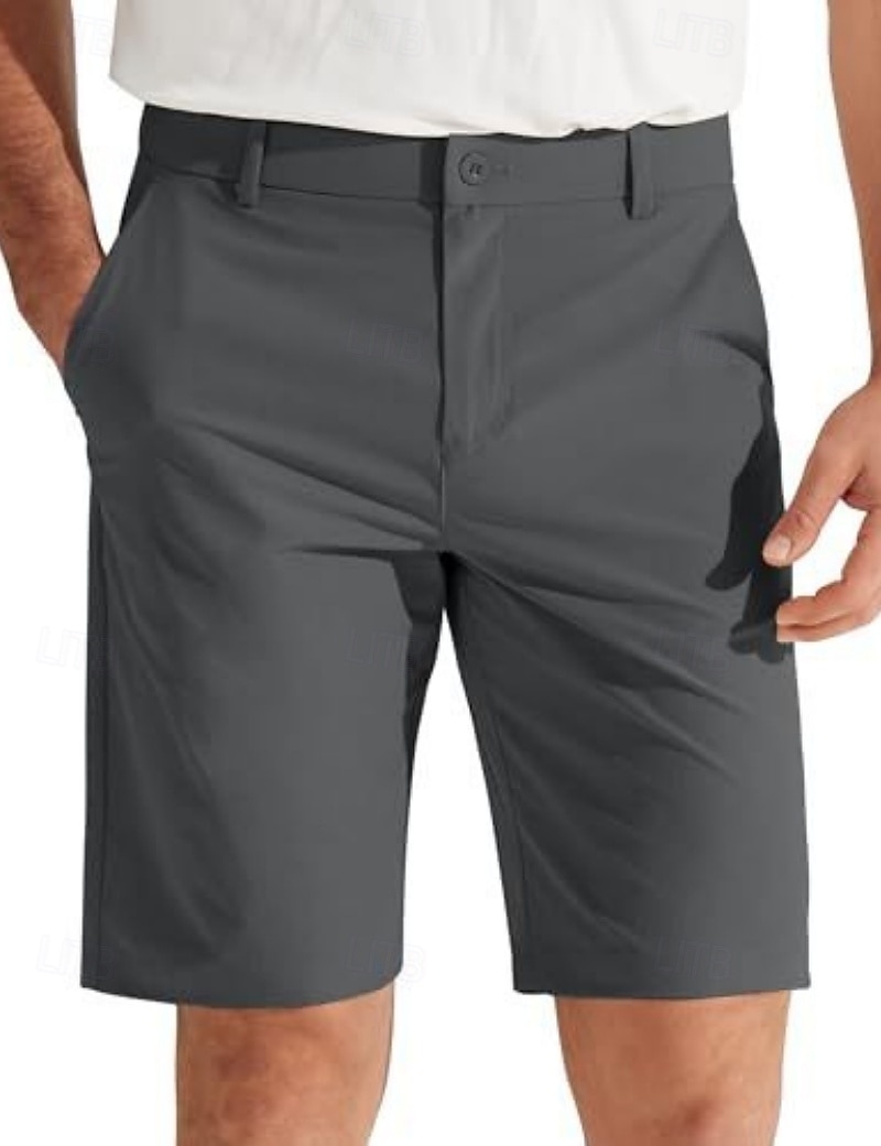 Herren Shorts Schicke Shorts Geschäft Freizeitshorts Tasche Rein Einfach Atmungsaktiv Knielang Lässig Outdoor Arbeit Urlaub Mode Hellgrau Unelastisch 2026 - $25.99 –P3