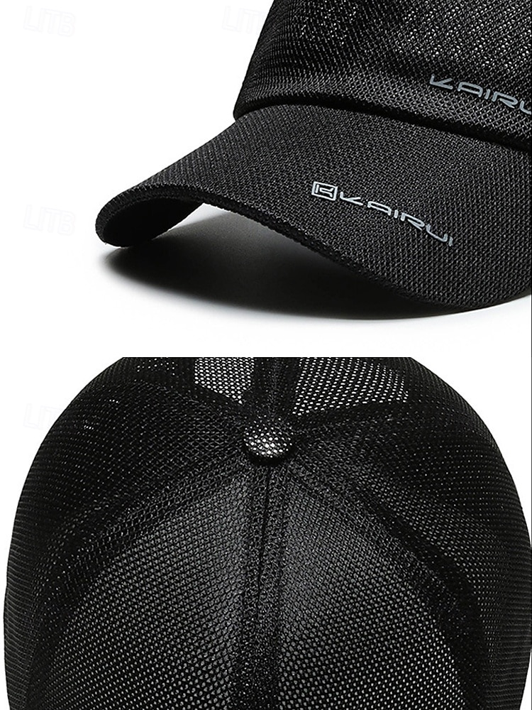 Ademende mesh pet voor heren, verkrijgbaar in verschillende kleuren, lichtgewicht en geventileerd, ideaal voor dagelijks gebruik, buitensporten en vakantiereizen. 2026 - $11.99 –P10