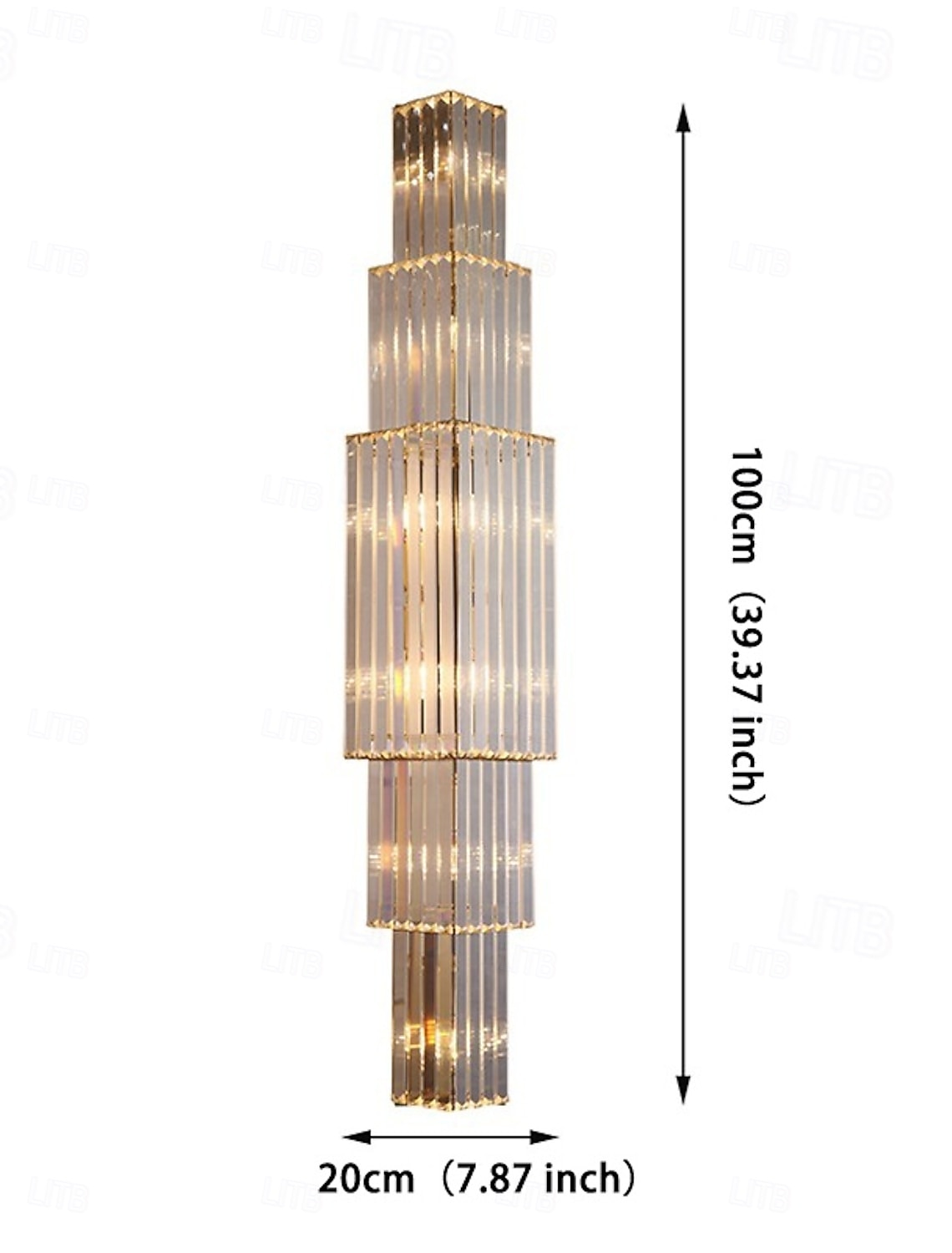 LED světlo luxusní křišťálové nástěnné svítidlo hotel projekt platba KTV chodba dekorace vila duplex budova model pokoj obývací pokoj lampy žárovka není součástí dodávky 2026 - $282.09 –P1