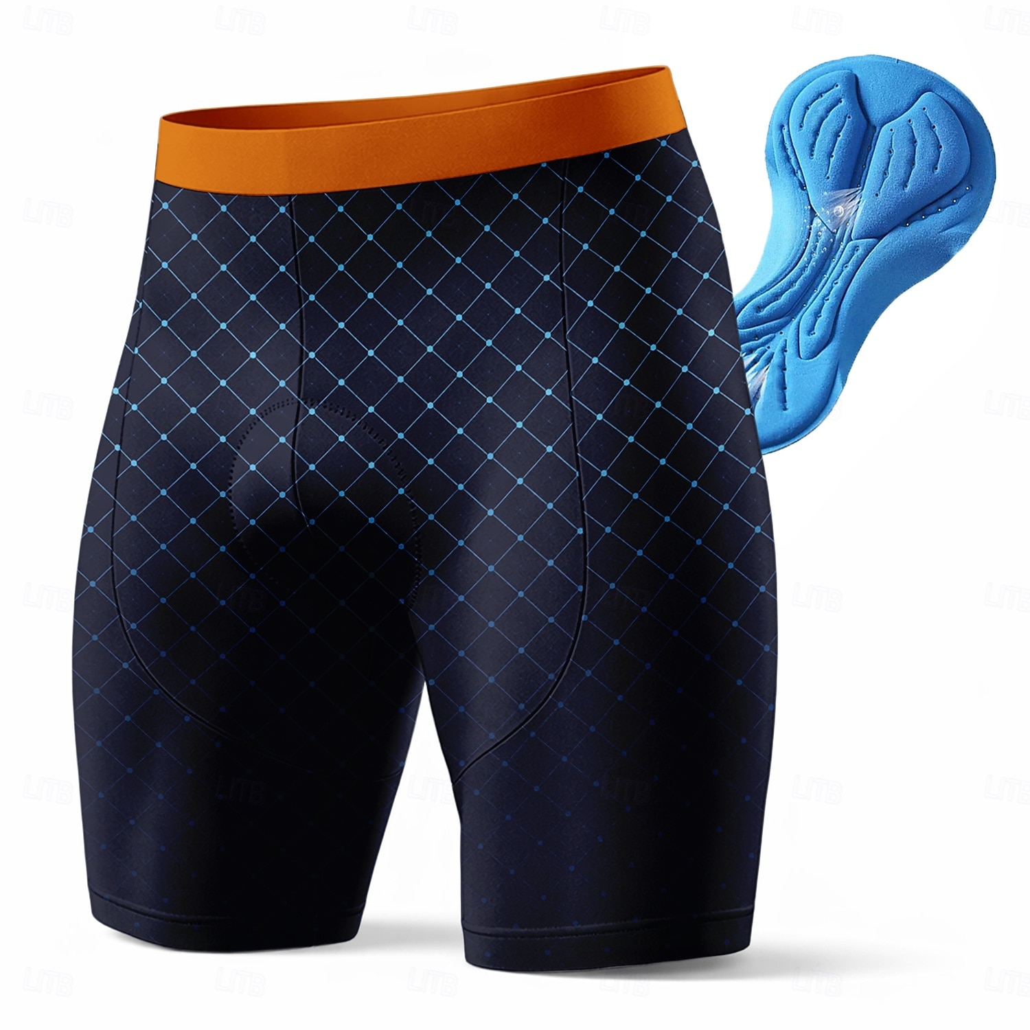 Men's Geometric Cycling Road Shorts Bike Shorts Cycling Padded Shorts Bike Shorts Bottoms Slim Fit Sports 3D Pad Quick Dry Sweat wicking Breathable Blue Clothing Apparel Bike Wear 2026 - $28.99 –P2