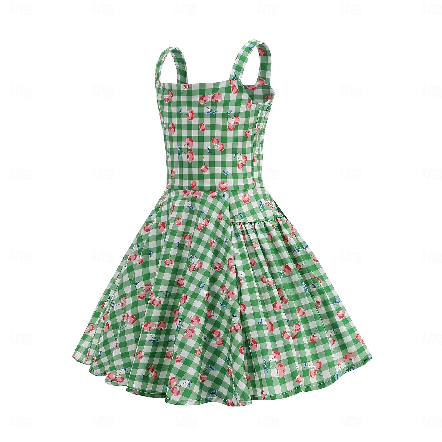 Lata 50. Retro / vintage Do kolan Sukienka Rockabilly Rozkloszowana sukienka Bez rękawów Strój na bal maskowy Dla dziewczynek Halloween Karnawał Bal maskowy Studniówka Wieczorna impreza Przyjęcie 2026 - $39.99 –P3