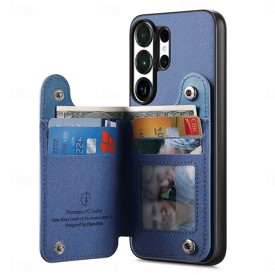 telefon fodral Till Samsung Galaxy S26 S26 Plus S26 Ultra Skal med stativ Ringhållare Ringspänne Kontor / företag TPU PU läder 2026 - $17.99 –P6