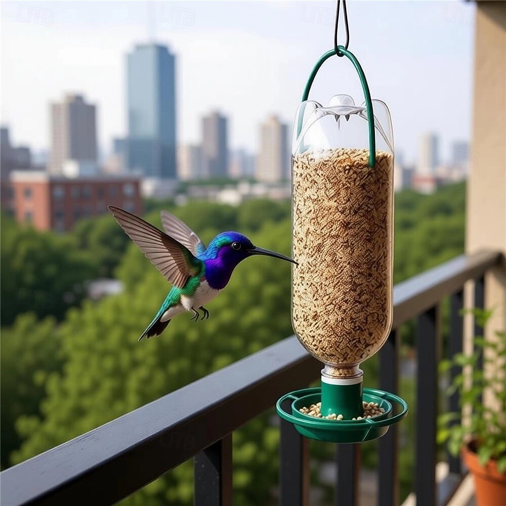 3 db-os üdítős palackos madáretető műanyag etetőtál automata kültéri madáretető etetőkészletekhez 2026 - $12.49 –P2