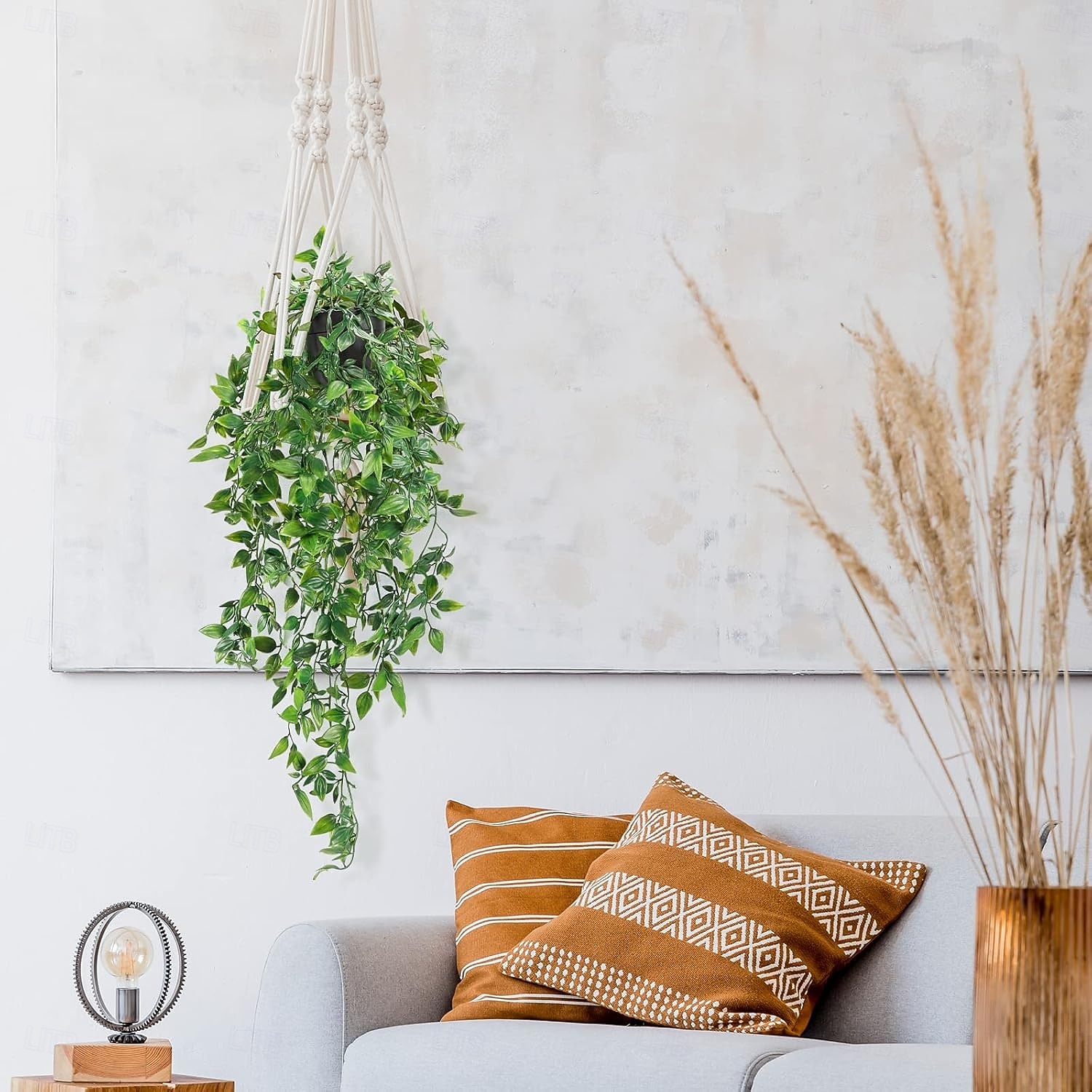 Confezione da 2 piante finte sospese, piante artificiali in vaso per interni ed esterni, decorazioni estetiche per ufficio, soggiorno, mensole, piante rampicanti finte sospese, piante artificiali del 2026 a $16.99 –P2