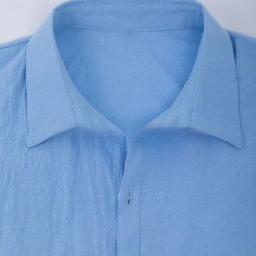 Homme Chemise Chemise Décontractée Chemise Boutonnée bleu marine Manche Courte Uni Col de chemise Occasionnel Quotidien Poche Avant Vêtement Tenue Élégant Mode Occasionnel de 2026 ? $21.99 –P7