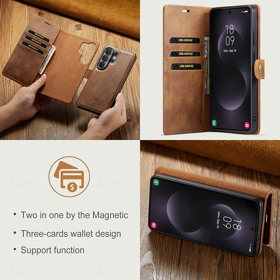 Phone Case For Samsung Galaxy S26 S26 Plus S26 Ultra Flip Cover Full Body Protective Retro Genuine Leather 2026 - $22.99 –P7