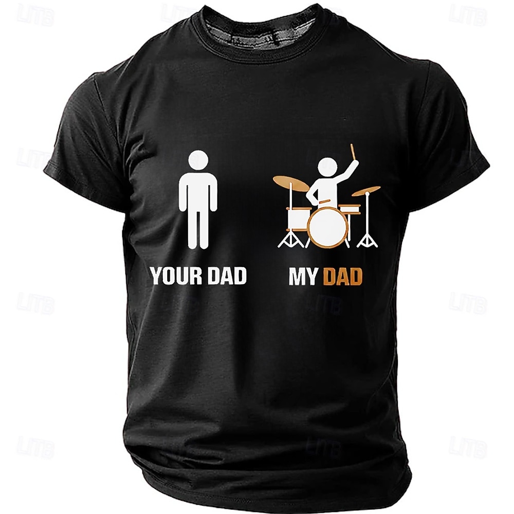 Herren Musik Trommel T Shirt Kurzarm T-Shirt 3D-Druck Rundhalsausschnitt Hemd Mode Lässig Lässig Täglich Party Blau Schwarz Rote Sommer Frühling Bekleidung S M L XL XXL XXXL 2026 - $21.99 –P3