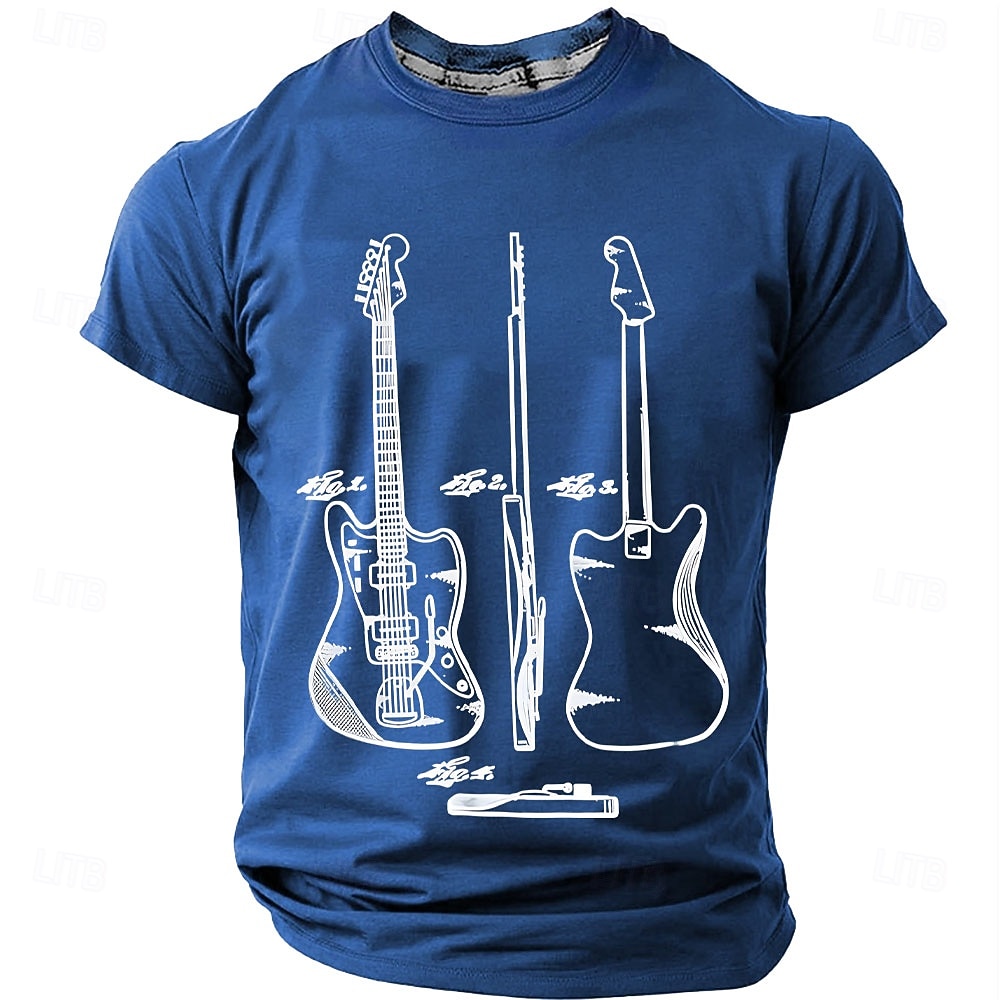 Per uomo Chitarra Gergo divertente Maglietta Manica Corta maglietta Stampa 3D Girocollo Camicia Moda Quotidiano Quotidiano Streetwear Nero Estate Primavera Abbigliamento S M L XL XXL XXXL del 2026 a $21.99 –P2