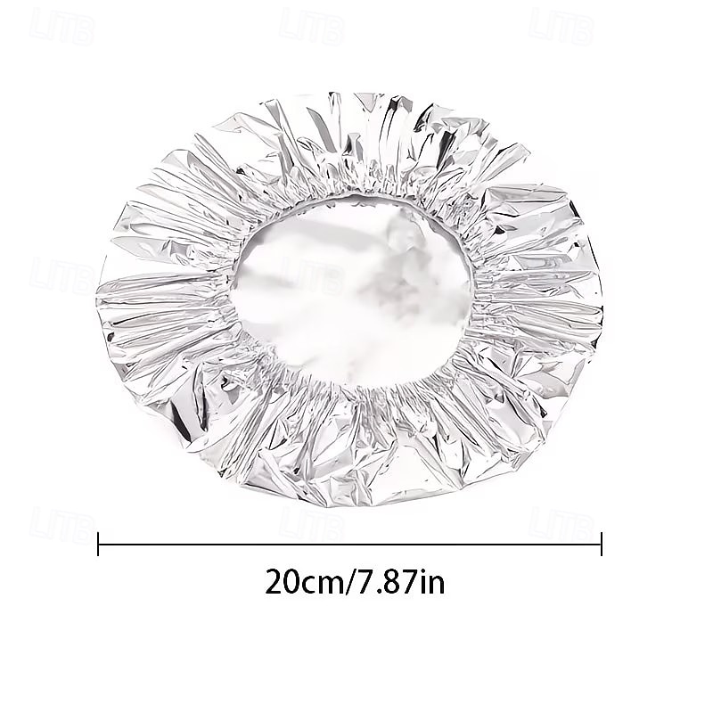 100 tapas de aluminio para conservar el calor: tapas reutilizables para recipientes de alimentos, a prueba de fugas y con cierre hermético, perfectas para almacenar alimentos, mantienen la comida 2026 - $13.99 –P7