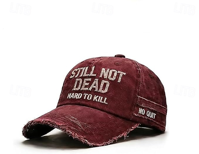Cappellino da baseball Still Not Dead per uomo, cappello regolabile Hard to Kill, cappello da papà con umorismo vintage, cappello sportivo casual per esterni, cappello da baseball resistente in stile del 2026 a $21.99 –P12