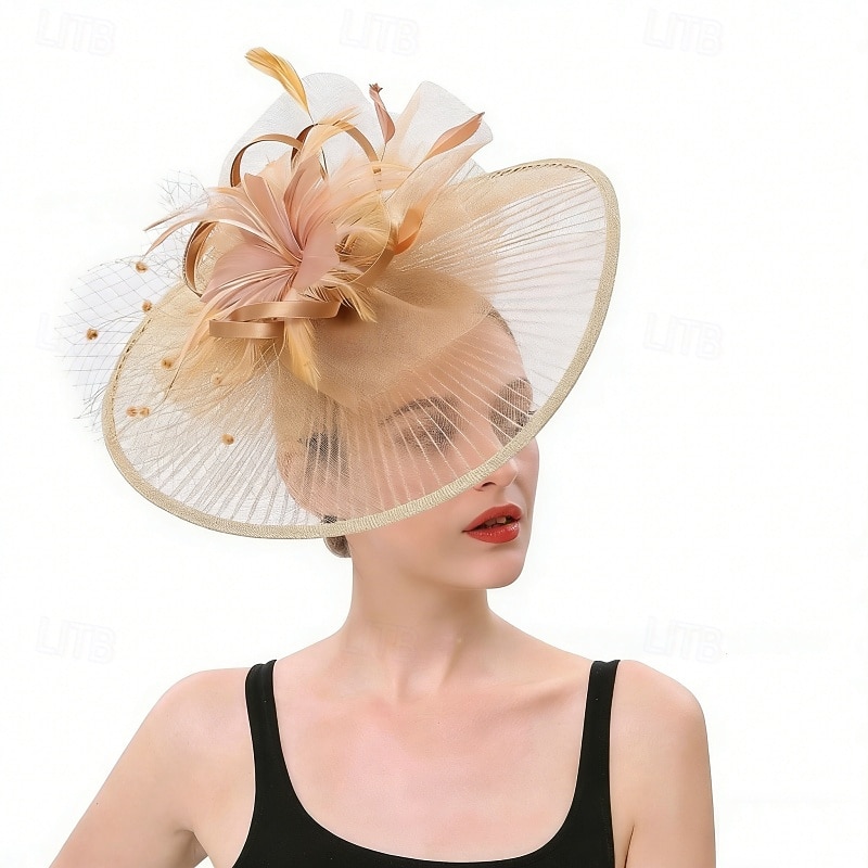 fascinators Tøy Bryllup Bursdag Elegant søt stil Med Bånd Tyll Hodeplagg Hodeplagg 2026 - $22.99 –P3
