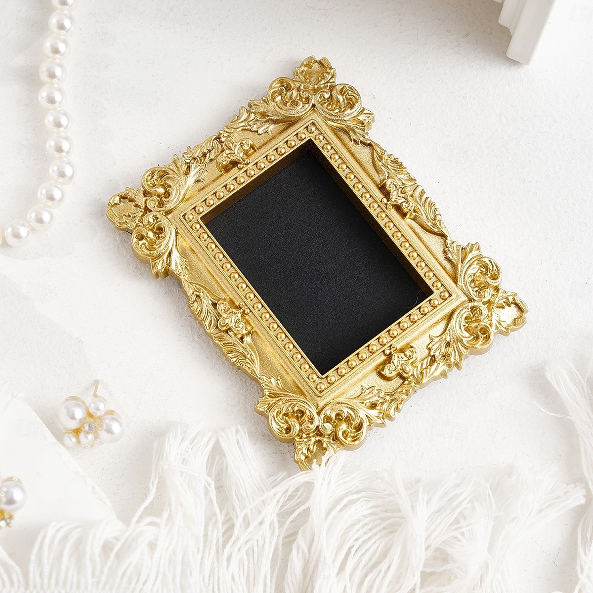6PCS Vintage Gold Resin Embossed Frame Set – DIY Wall Decor, Photo Frame Accents for Home, Party, Birthday, Wedding, Holiday, Photography Props, Miniature House Decoration 2026 - $42.99 –P5