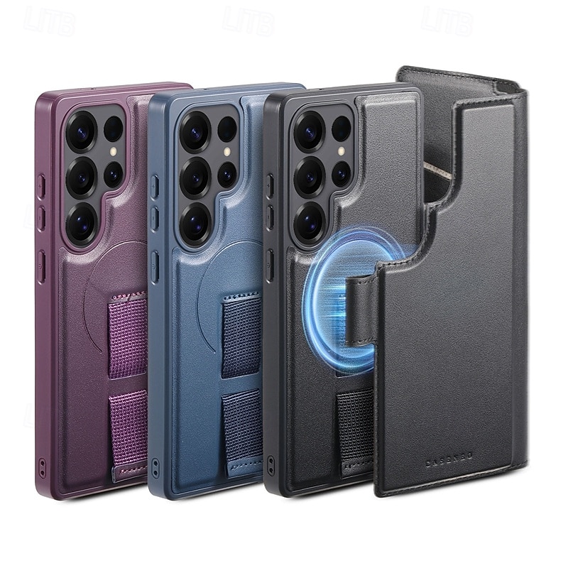 Phone Case For Samsung Galaxy S26 Ultra Plus S25 Ultra Plus S25 Edge S24 Plus Wallet Case with Stand Holder Full Body Protective Shockproof TPU PU Leather 2026 - $23.99 –P4