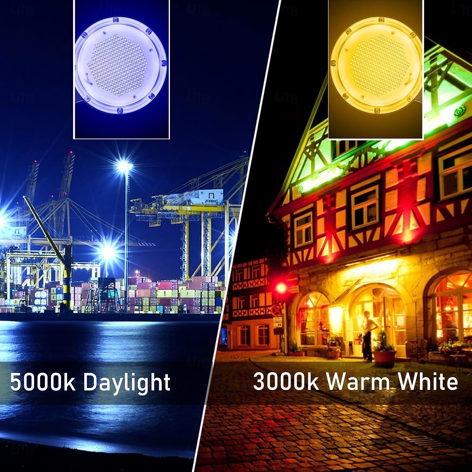Luminária LED para celeiro, iluminação externa com sensor crepuscular e luz diurna, à prova d'água IP65, ideal para segurança externa em garagens, quintais, ruas e armazéns. de 2026 por $68.99 –P5