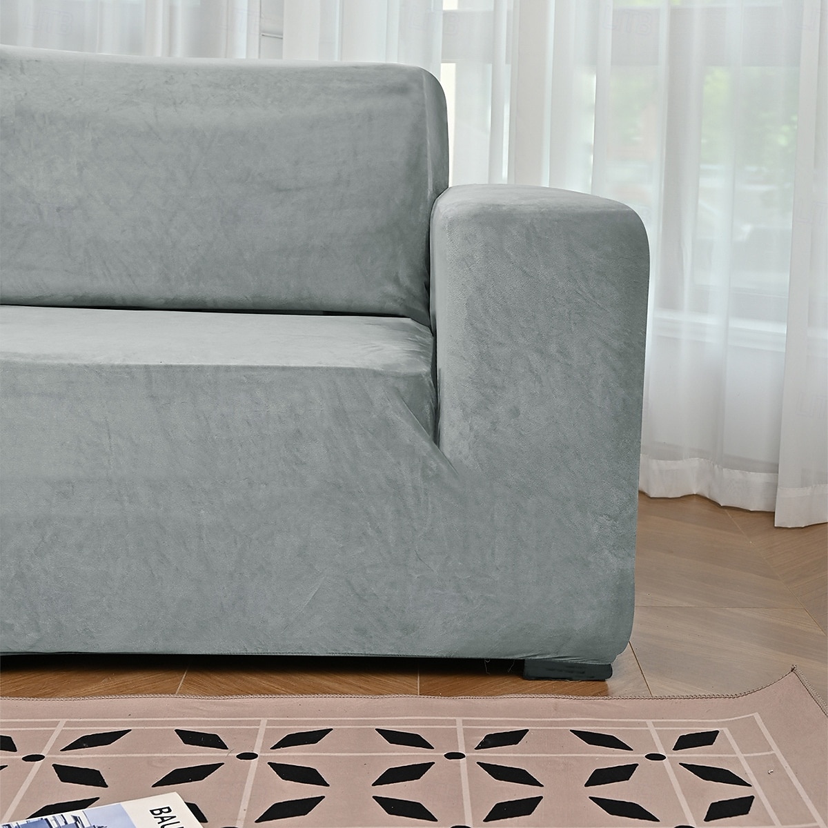 Capas elásticas para sofás de 1, 2, 3 e 4 lugares, capa para sofá modular em formato de L, capa protetora para sofá chaise longue, protetor de móveis para sala de estar. de 2026 por $24.99 –P12