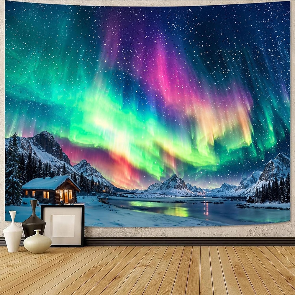 Deep Blue Purple Galaxy Nebula Wall Tapestry Starry Night Sky Outer Space Ethereal Glow Cosmic Wall Hanging for Bedroom Living Room Dorm Aesthetic Backdrop 2026 - $20.99 –P4
