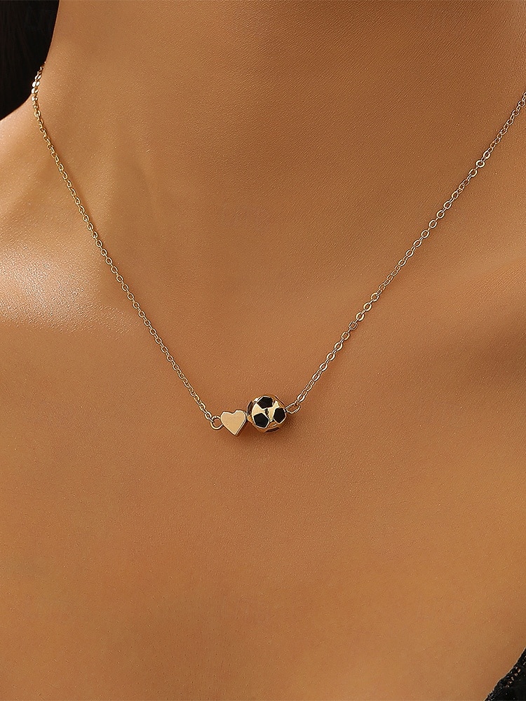 Women's Soccer Ball Pendant Necklace Bracelet Set Alloy Fan Jewelry in Multiple Ball Styles for Soccer Matches, Sports Fans, Casual Daily Wear & Travel Vacation 2026 - $9.99 –P7