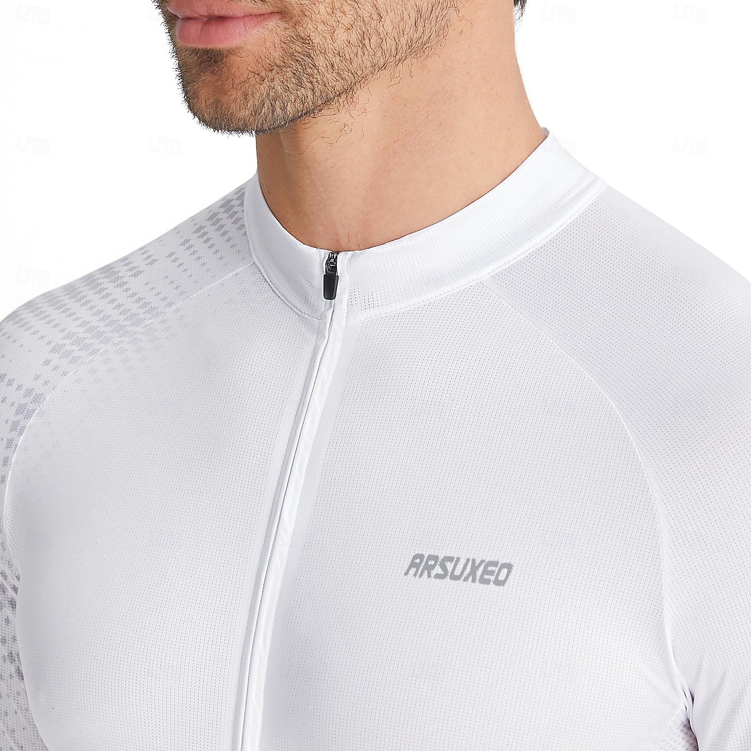 Ανδρικά Πουλόβερ Γεωμετρικό Κοντομάνικο Ποδήλατο Αθλητική μπλούζα με 3 πίσω τσέπες Ύγρανση Αθλητισμός Θαλασσί Λευκό Ρουμπίνι Ρούχα 2026 - $42.99 –P24