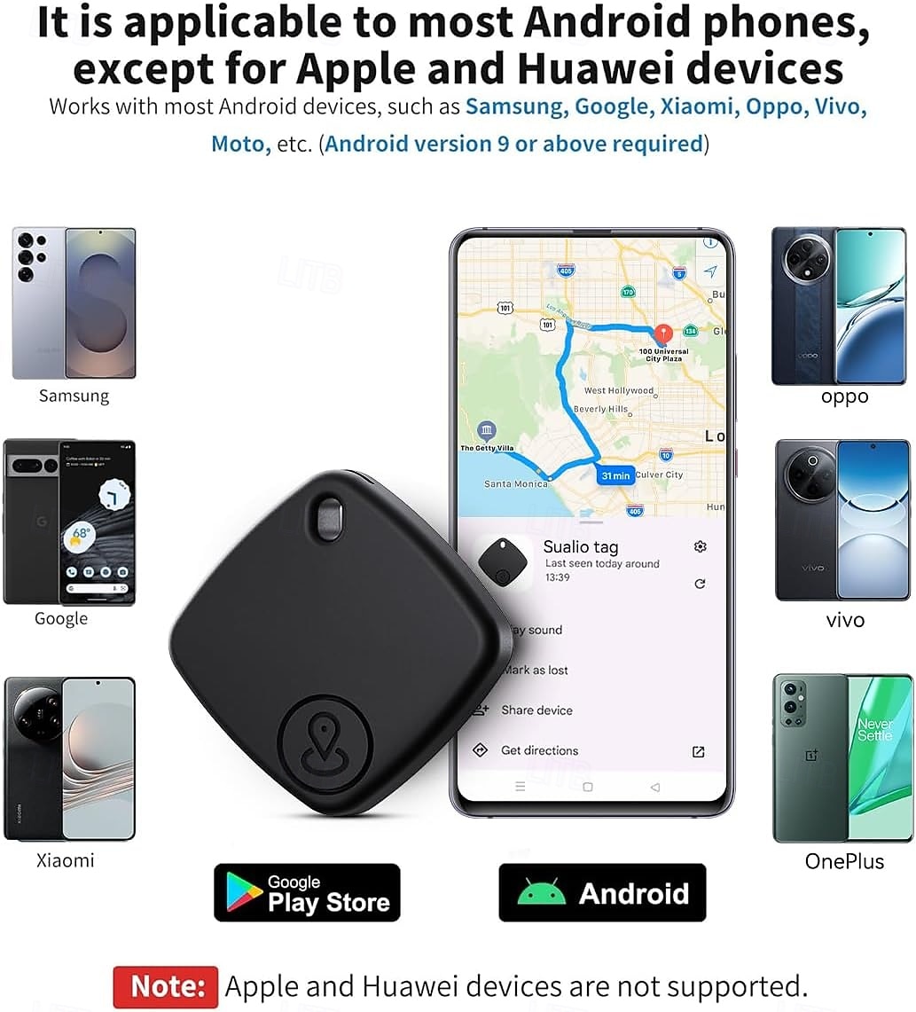 Air Tracker 4 Pack, Model Bluetooth Tracker Tags, Android Tracker Tags Compatible with the Google Find Hub App, Bluetooth Luggage Tracker Smart Tags for Finding Keys, Backpacks, Suitcases 2026 - $33.99 –P3