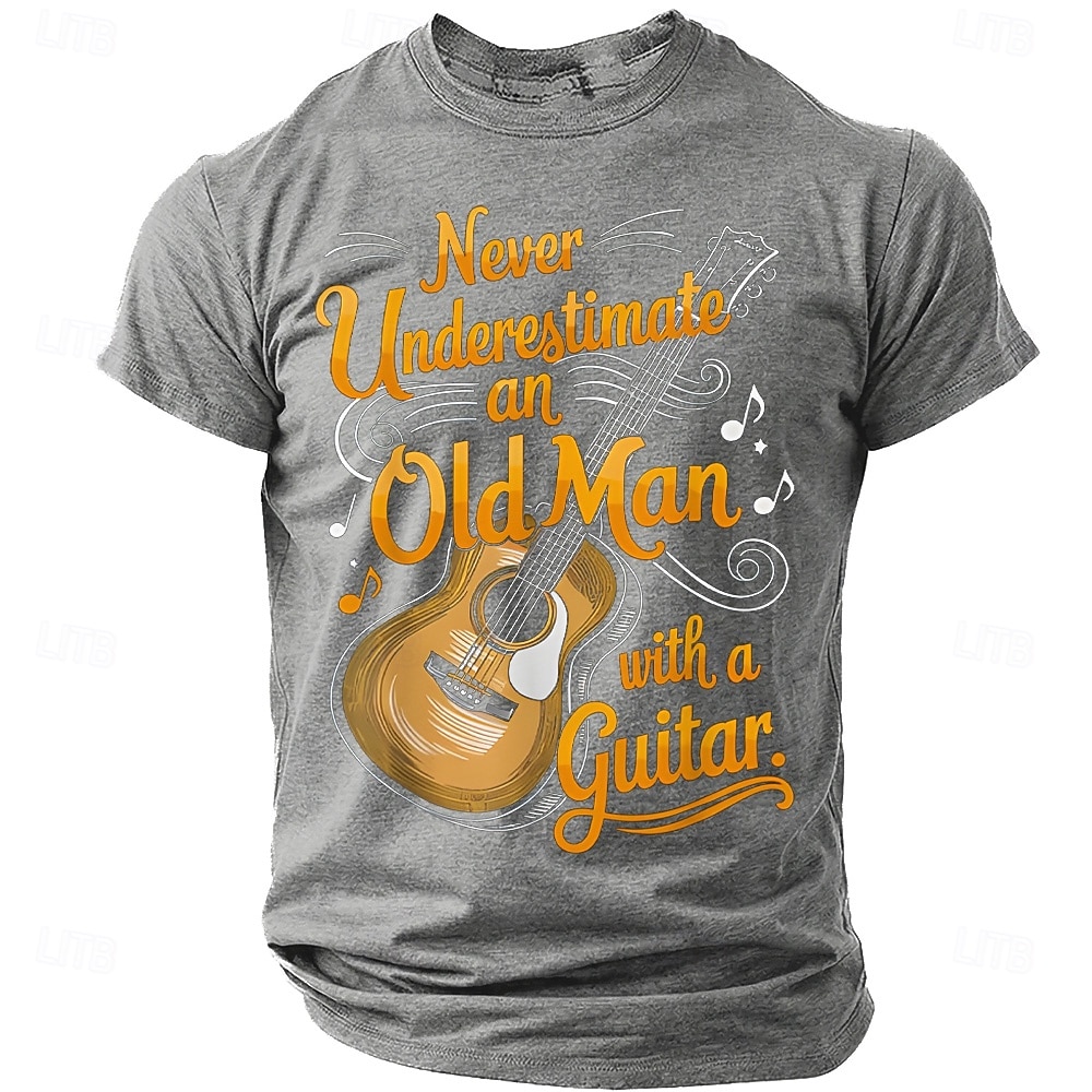 Homme Guitare Argot drôle T-shirt Manche Courte T-shirt Impression 3D Col ras du cou Chemise Mode Quotidien Quotidien Rue Bleu Bleu Ciel Noir Été Printemps Vêtement Tenue S M L XL XXL XXXL 4XL de 2026 ? $22.99 –P5