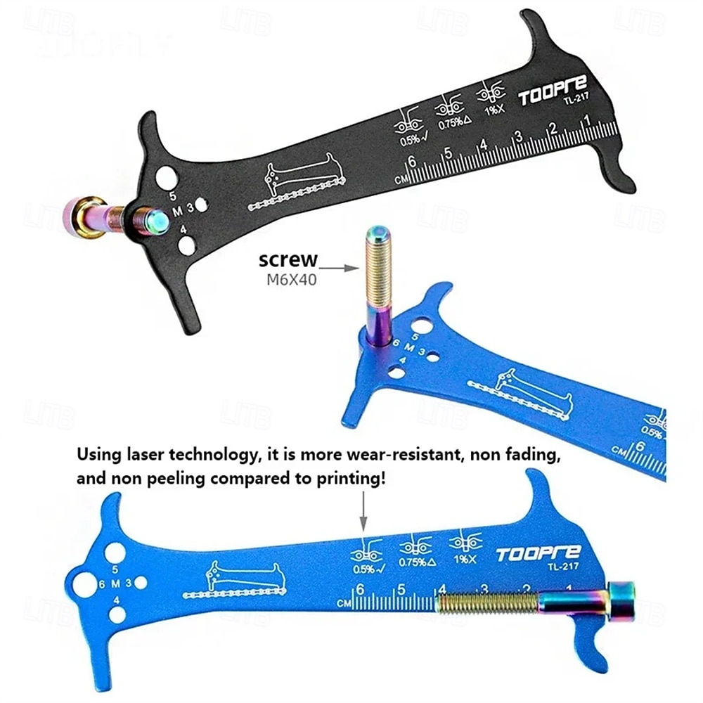 Bicycle Chain Wear Indicator Ruler Repair Tool Stainless Steel Mountain Road Bike Chain Gauge Measurement Checker Screw Diameter 2026 - $9.99 –P5