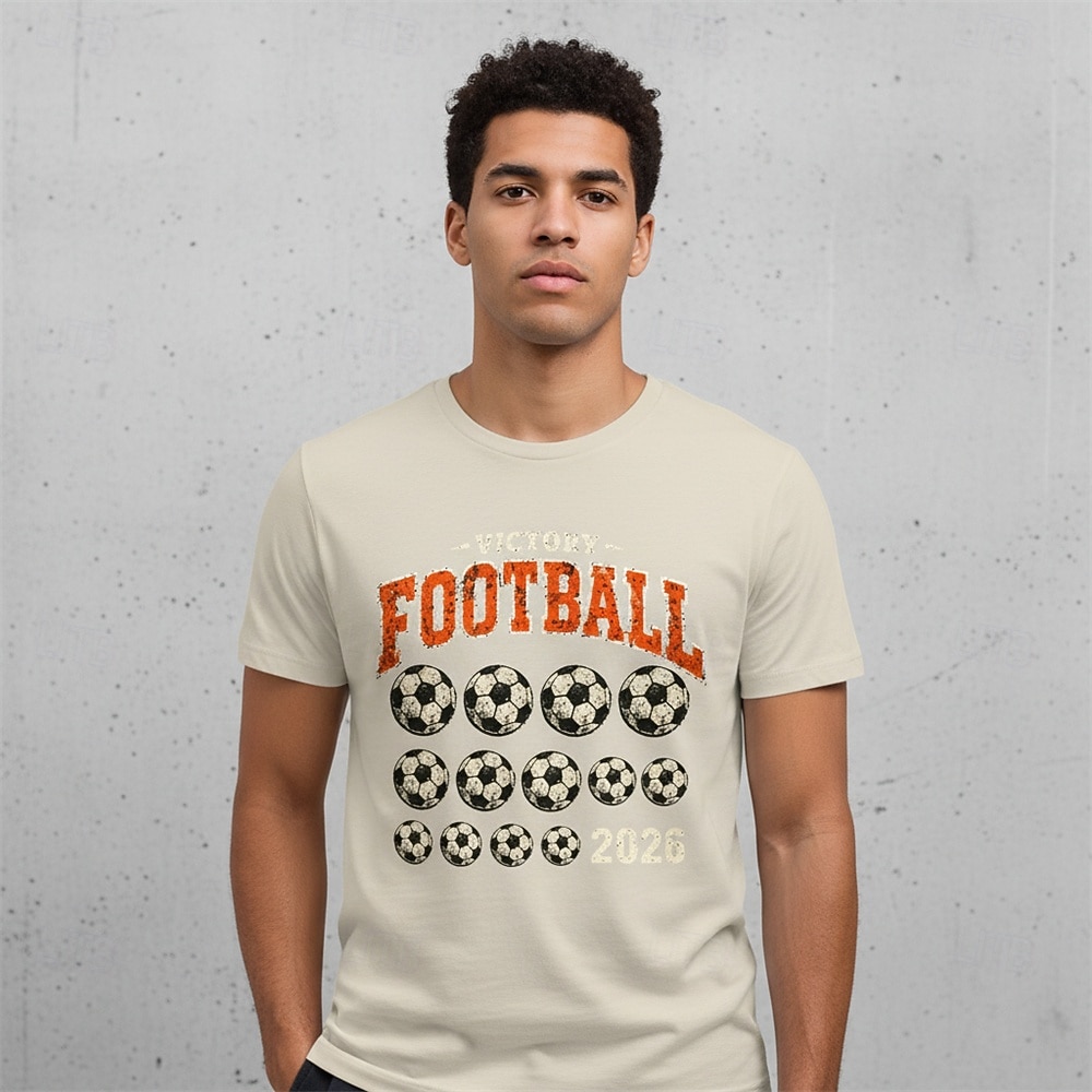 Partida Mundial de Futebol 2026 Roupa Japonesa/Curta Graphic Tee Vintage Futebol Americano Camiseta para Unisexo Adulto Impressão 3D  para Baile de Máscaras Diário Festa de 2026 por $18.99 –P4