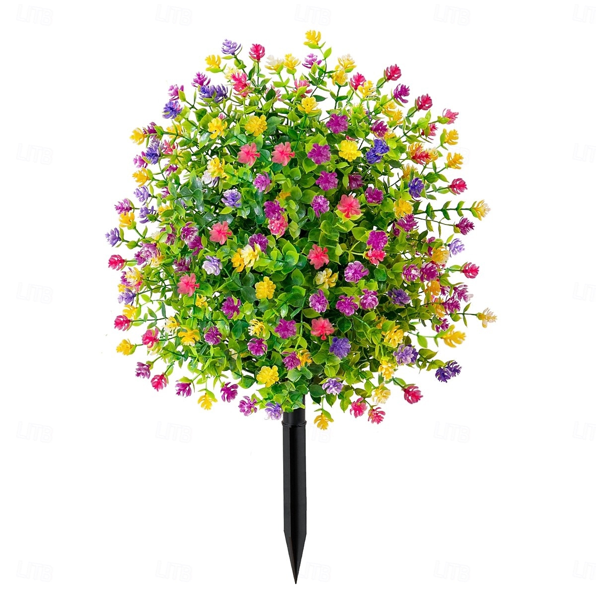 Estaca de flor artificial de 56 cm (22 polegadas) para decoração de jardim com camélias multicoloridas. &Decoração de jardim em plástico resistente que não desbota, para todas as estações. de 2026 por $25.99 –P1