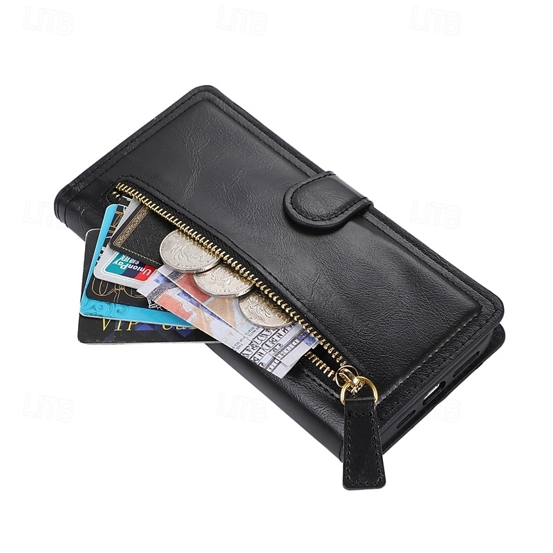 telefono Custodia Per Samsung Galaxy S26 S26 Plus S26 Ultra Custodia Portafoglio Cerniera Protezione Completa Cavalletto Retrò Pelle PU del 2026 a $20.99 –P22