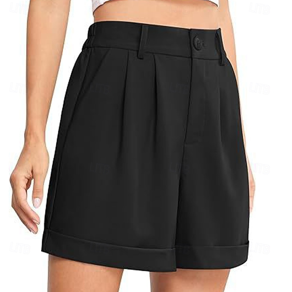 Mujer Bermudas Pantalón corto Pantalones cortos de verano Pantalones cortos de playa Vacaciones Moda Casual / Diario Corto Alta cintura Cremallera Bolsillo Cintura elástica Comodidad Secado rápido 2026 - $33.99 –P20