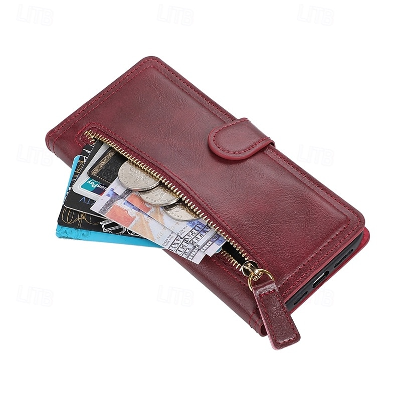 telefono Custodia Per Samsung Galaxy S26 S26 Plus S26 Ultra Custodia Portafoglio Cerniera Protezione Completa Cavalletto Retrò Pelle PU del 2026 a $20.99 –P4