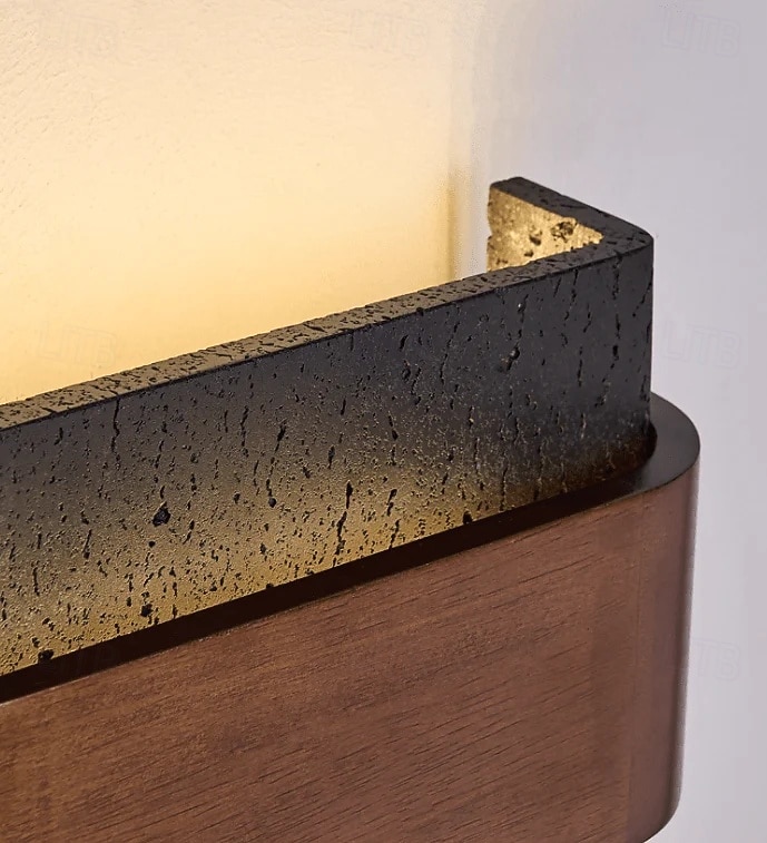 Applique murale lumineuse à double éclairage, style wabi-sabi médiéval – idéale pour une chambre, un salon ou un couloir. 110-240 V de 2026 ? $174.99 –P10